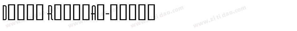 Diner Regular字体转换